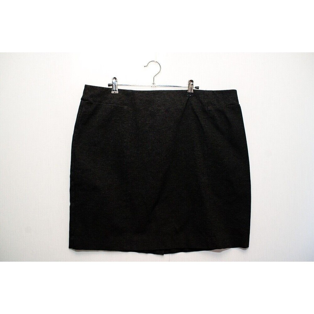 J. Jill Skirt XL Ponte pencil charcoal gray